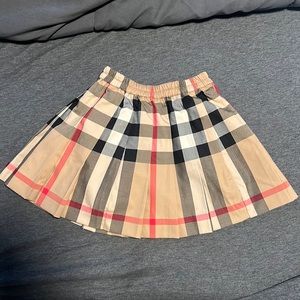 Baby Burberry Pleated Skirt